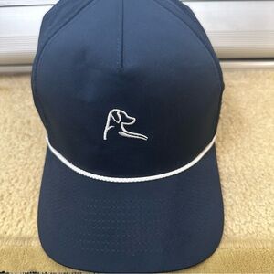 Rhoback Navy Cap with White and Red Accents